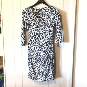 Lauren Ralph Lauren, Navy/white Pull-on Dress